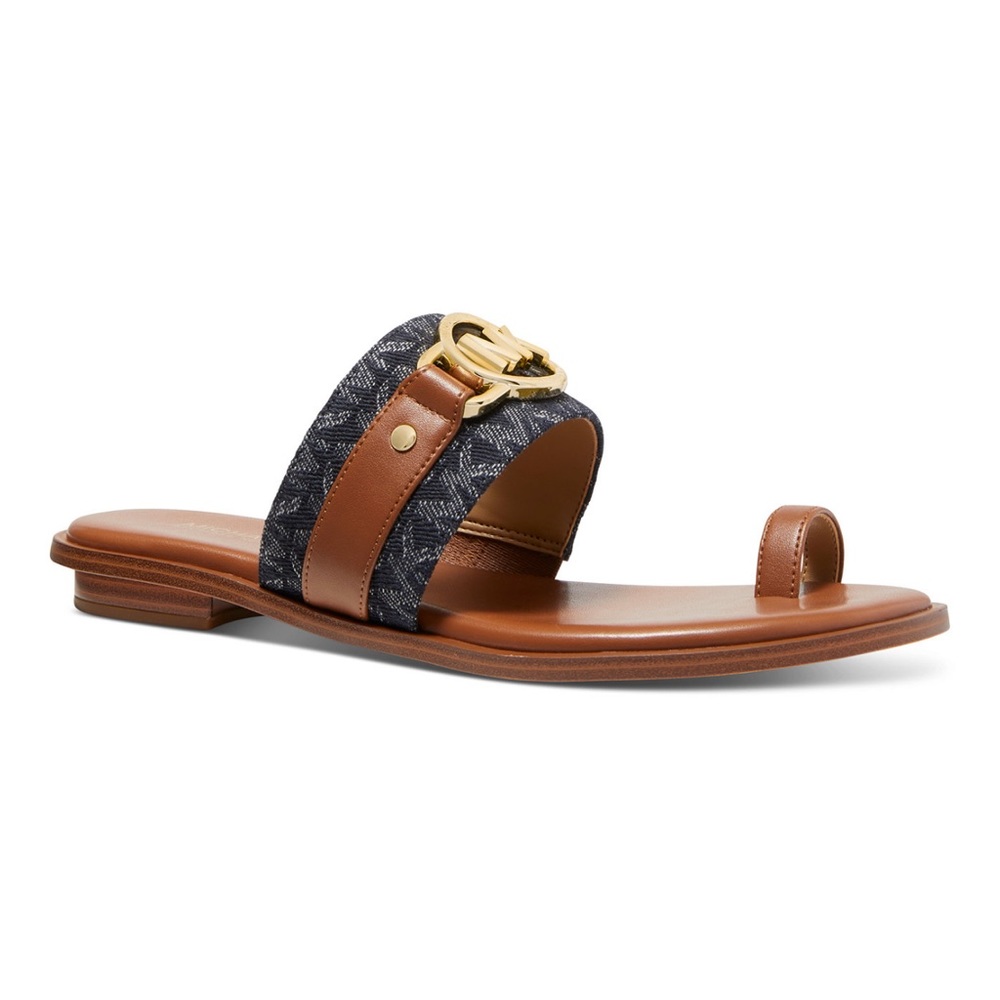 105. Michael Kors Women Rory Flat Thong Sandal - Picture 4 of 10